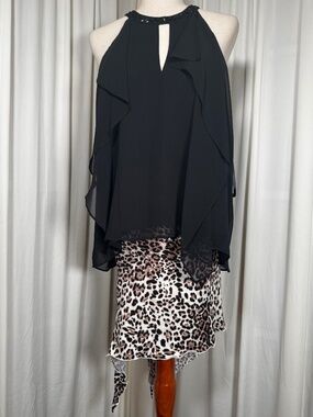 BCBG Liviana Chiffon Top